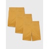 Amazon Essentials Boys and Toddlers’ School Uniform Woven Flat-Front Shorts with Elastic Waist(3-pack Dark Khaki)