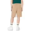 Amazon Essentials Boys and Toddlers’ School Uniform Woven Flat-Front Shorts with Elastic Waist(3-pack Khaki)