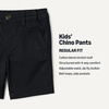 Amazon Essentials Boys and Toddlers’ School Uniform Woven Flat-Front Shorts with Elastic Waist(Black)