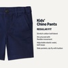 Amazon Essentials Boys and Toddlers’ School Uniform Woven Flat-Front Shorts with Elastic Waist(Navy)