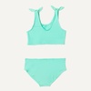 Amazon Essentials Girls’ 2pc Bow Bikini Swim Set, Quick-Dry Stretch Fabric(Bright Mint Green)