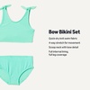 Amazon Essentials Girls’ 2pc Bow Bikini Swim Set, Quick-Dry Stretch Fabric(Bright Mint Green)