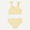 Amazon Essentials Girls’ 2pc Bow Bikini Swim Set, Quick-Dry Stretch Fabric(Light Yellow)