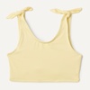 Amazon Essentials Girls’ 2pc Bow Bikini Swim Set, Quick-Dry Stretch Fabric(Light Yellow)