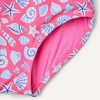 Amazon Essentials Girls’ Frill-Trimmed One-Piece Swimsuit(Hot Pink Shells)