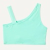 Amazon Essentials Girls’ One Shoulder Two-Piece Bikini Swim Set, Slim Fit(Bright Mint Green)
