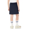 Amazon Essentials Girls’ Pleated Uniform Skorts with Built-in Shorts, Pull-on, Stretchy, Multipacks(2-pack Navy)
