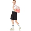 Amazon Essentials Girls’ Pleated Uniform Skorts with Built-in Shorts, Pull-on, Stretchy, Multipacks(Black)
