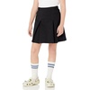 Amazon Essentials Girls’ Pleated Uniform Skorts with Built-in Shorts, Pull-on, Stretchy, Multipacks(Black)