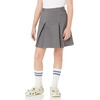 Amazon Essentials Girls’ Pleated Uniform Skorts with Built-in Shorts, Pull-on, Stretchy, Multipacks(Grey)