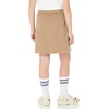 Amazon Essentials Girls’ Pleated Uniform Skorts with Built-in Shorts, Pull-on, Stretchy, Multipacks(Khaki Brown)
