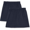 Amazon Essentials Girls’ Pleated Uniform Skorts with Built-in Shorts, Pull-on, Stretchy, Multipacks(Navy)