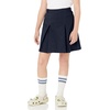 Amazon Essentials Girls’ Pleated Uniform Skorts with Built-in Shorts, Pull-on, Stretchy, Multipacks(Navy)