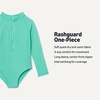 Amazon Essentials Girls’ Rash Guard One-Piece Swimsuit, Long Sleeve(Bright Mint Green)