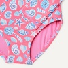 Amazon Essentials Girls’ Rash Guard One-Piece Swimsuit, Long Sleeve(Hot Pink Shells)
