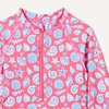 Amazon Essentials Girls’ Rash Guard One-Piece Swimsuit, Long Sleeve(Hot Pink Shells)