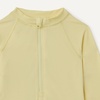 Amazon Essentials Girls’ Rash Guard One-Piece Swimsuit, Long Sleeve(Light Yellow)