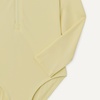 Amazon Essentials Girls’ Rash Guard One-Piece Swimsuit, Long Sleeve(Light Yellow)
