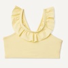 Amazon Essentials Girls’ Ruffle Two-Piece Bikini Swim Set with Criss-Cross Straps(Light Yellow)