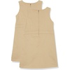 Amazon Essentials Girls’ School Uniform Pleated Jumper Dress(2-pack Khaki)