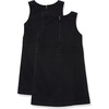Amazon Essentials Girls’ School Uniform Pleated Jumper Dress(Black)