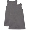 Amazon Essentials Girls’ School Uniform Pleated Jumper Dress(Grey)