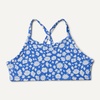 Amazon Essentials Girls and Toddlers’ Cross Back Bikini Set(Blue Ditsy Floral)