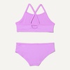 Amazon Essentials Girls and Toddlers’ Cross Back Bikini Set(Bright Lavender)