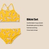 Amazon Essentials Girls and Toddlers’ Cross Back Bikini Set(Golden Yellow Beige Leopard)