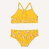Amazon Essentials Girls and Toddlers’ Cross Back Bikini Set(Golden Yellow Beige Leopard)