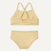 Amazon Essentials Girls and Toddlers’ Cross Back Bikini Set(Light Yellow)