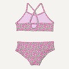 Amazon Essentials Girls and Toddlers’ Cross Back Bikini Set(Lilac Hot Pink Posey Floral)