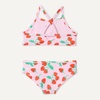 Amazon Essentials Girls and Toddlers’ Cross Back Bikini Set(Pink Tomato Red Strawberries)