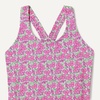 Amazon Essentials Girls and Toddlers’ Cross-Back One-Piece Swimsuit(Lilac Hot Pink Posey Floral)
