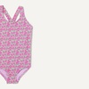 Amazon Essentials Girls and Toddlers’ Cross-Back One-Piece Swimsuit(Lilac Hot Pink Posey Floral)