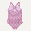 Amazon Essentials Girls and Toddlers’ Cross-Back One-Piece Swimsuit(Lilac Hot Pink Posey Floral)