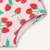 Amazon Essentials Girls and Toddlers’ Cross-Back One-Piece Swimsuit(Pink Tomato Red Strawberries)