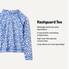 Amazon Essentials Girls and Toddlers’ Long Sleeve Swim Rashguard T-Shirt(Blue Ditsy Floral)