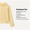 Amazon Essentials Girls and Toddlers’ Long Sleeve Swim Rashguard T-Shirt(Light Yellow)