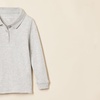Amazon Essentials Girls and Toddlers’ Long-Sleeve School Uniform Interlock Polo Shirts(5-pack Heather Grey)
