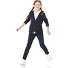 Amazon Essentials Girls and Toddlers’ School Uniform Straight Leg Adjustable Waist Flat-Front Chino Pants, Pack of 3(Navy)