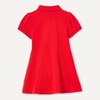 Amazon Essentials Girls and Toddlers’ Short Sleeve Polo Dress(Bright Poppy Red)