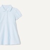 Amazon Essentials Girls and Toddlers’ Short Sleeve Polo Dress(Light Blue)