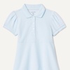 Amazon Essentials Girls and Toddlers’ Short Sleeve Polo Dress(Light Blue)
