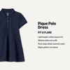 Amazon Essentials Girls and Toddlers’ Short Sleeve Polo Dress(Navy)