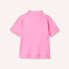 Amazon Essentials Girls and Toddlers’ Short Sleeve Slim Fit High-Neck Rashguard T-Shirt(Hot Pink)