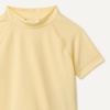 Amazon Essentials Girls and Toddlers’ Short Sleeve Slim Fit High-Neck Rashguard T-Shirt(Light Yellow)