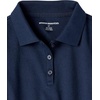 Amazon Essentials Girls and Toddlers’ Short Sleeve Uniform Polo Shirt, Multipacks(5-pack Navy)