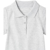 Amazon Essentials Girls and Toddlers’ Short Sleeve Uniform Polo Shirt, Multipacks(5-pack White/Heather Grey)