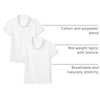 Amazon Essentials Girls and Toddlers’ Short Sleeve Uniform Polo Shirt, Multipacks(White/White)